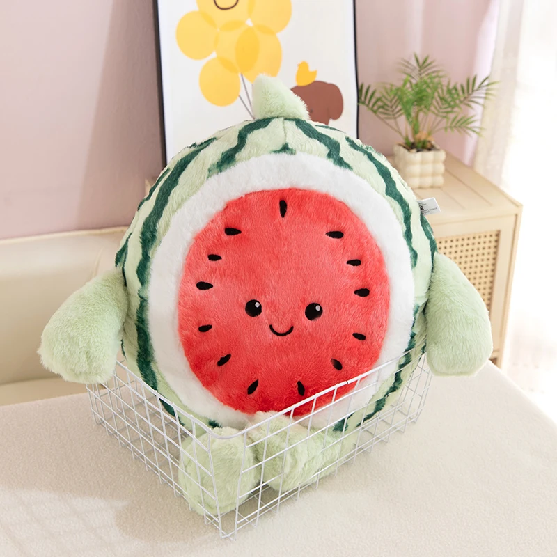 Fruit watermelon plush toys, plush children's gifts cushions pillows to help sleep environmentally friendly gifts for frien