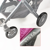 Uppababy Vista Wheel Tire For V1/ V2 Front Or Back One PU Tubeless Wheel Casing Custom Tyre Cover Baby Buggy Accessories