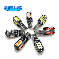 100Pcs New Canbus T10 W5W WY5W Super Bright 24smd 3030 Led Bulbs Car Clearance Light Auto Wedge Interior Reading Dome Lamps