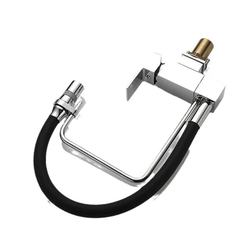 Kitchen, faucet, sink, all copper, faucet, hot and cold, inner window, folding, leather pipe, universal