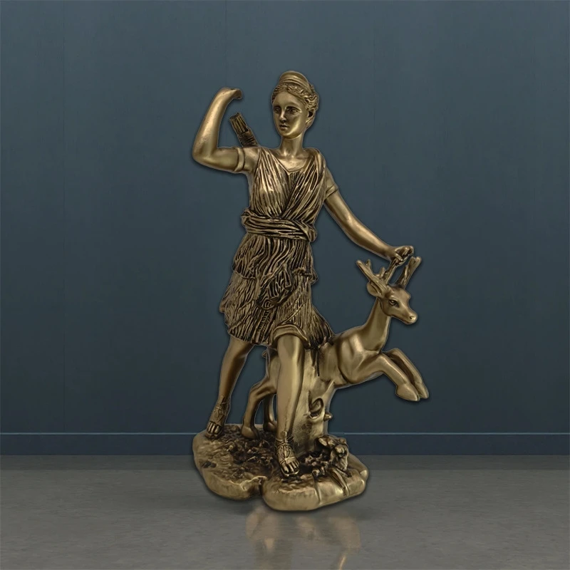 Brass Egyptian Goddess Bust Figurine Vintage Statue Home Office Desk Decor Gothic Halloween Art Gift