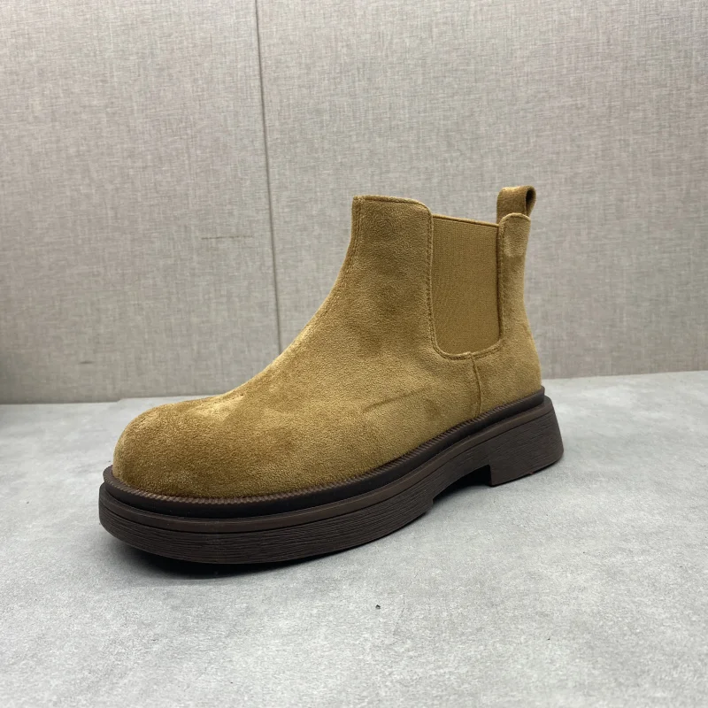 

Comfortable Boots Briti Sle Large Head eepskin ort Boots Winter New Arrival Women's oes Waterproof Platform ...