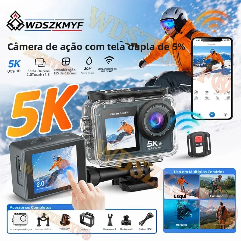 mini-telecamera-5k-4k-30fps-con-schermo-touchscreen-portatile-wi-fi-per-sport-all'aperto-action-cam-impermeabile-per-casco-da-bici-body-cam