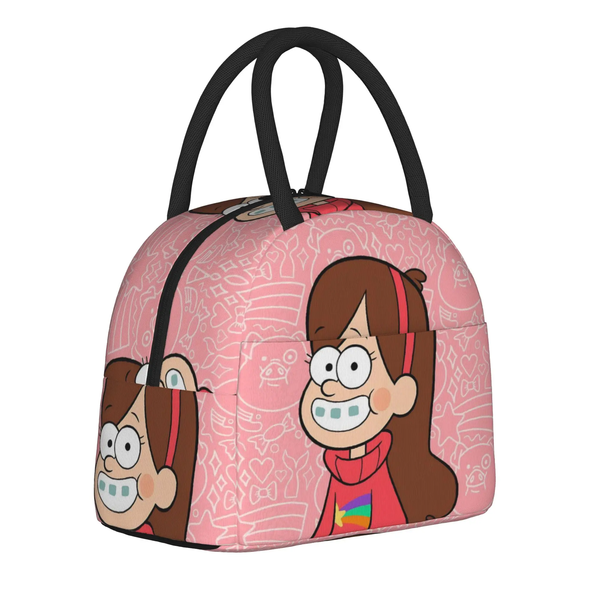 G-Gravity Falls Accessories Insulated Lunch Bags For Outdoor  Food Container Portable Cooler Thermal Lunch Boxes