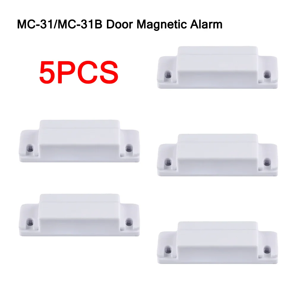 5 PCS MC-31/MC-31B Porta Alarme Magnético Porta e Janela Detector Magnético Porta Interruptor Magnético Reed Sensor