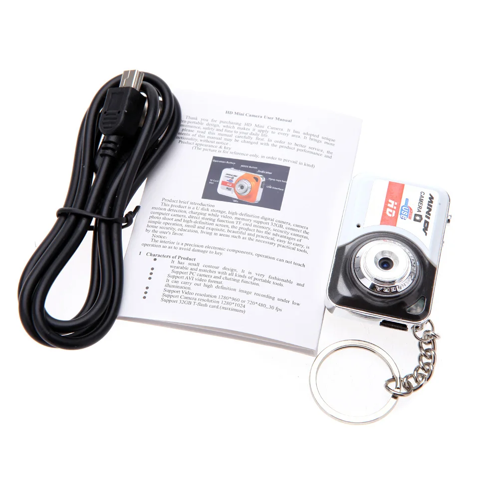 Mini Digital Camera Ultra Mini HD High Denifition DV Support 32GB TF Card with Mic USB Flash Drive for Camera