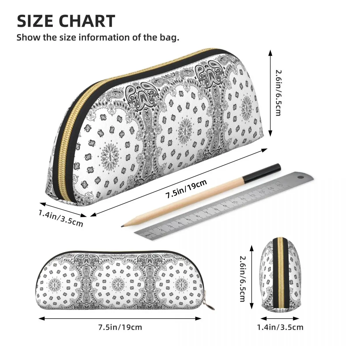 Бандана на заказ, белый пенал, пенал для хранения канцелярских принадлежностей, большая коробка для ручек, сумка-карандаш для подарков Studen