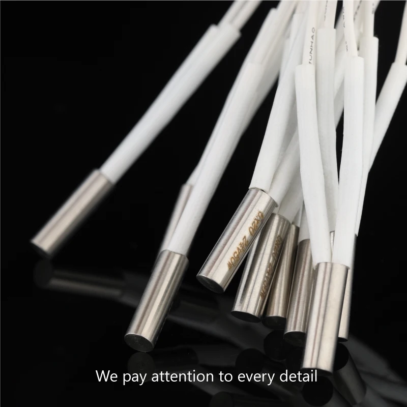 Mellow 1pcs 3D Printer Parts  Reprap Ender 3  v6 Heating Tube 12V 24V 50W Ceramic Cartridge Heater for HotEnd J-Head 6*20mm