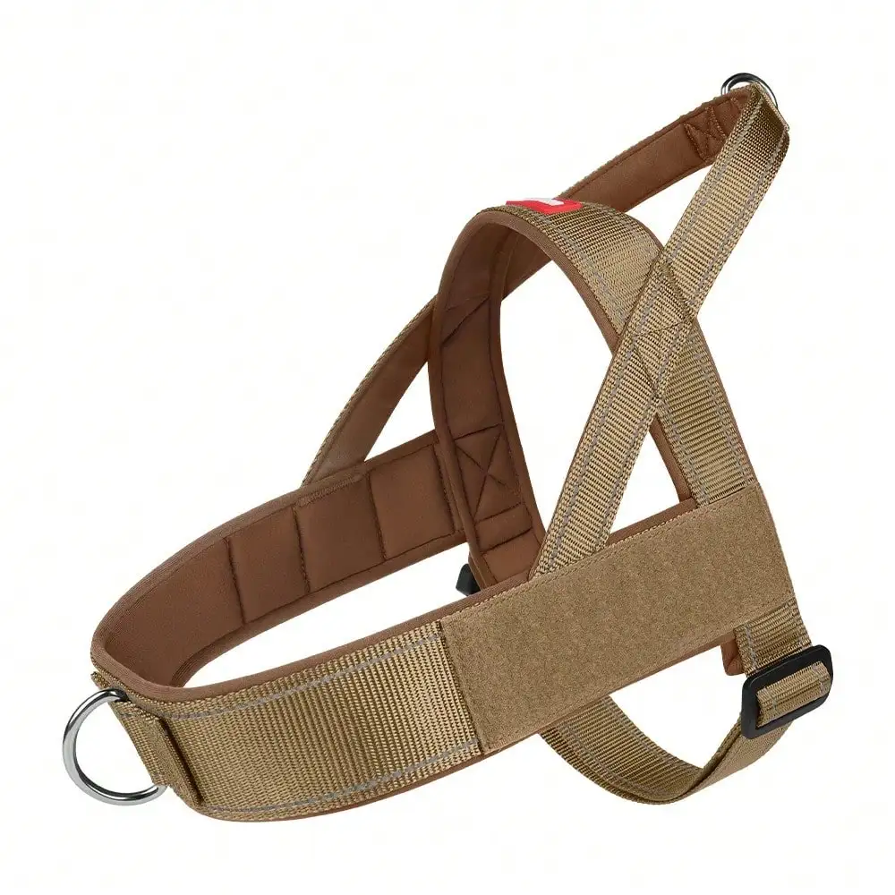 

Heavy Duty No-Pull Dog Harness For Dogs - Reflective Lightweight Saddle Vest Pet Collar With Padded Straps Anti-Escape Design