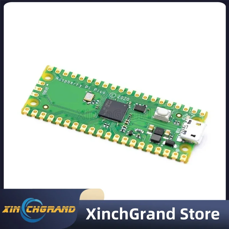 Raspberry Pi Pico Board Resmi RP2040 Dual-Core 264KB ARM Mikrokomputer Daya Rendah Prosesor Cortex-M0 + Performa Tinggi