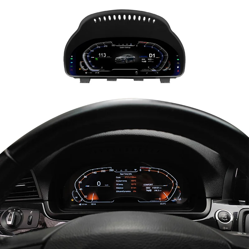 

12,3-дюймовый ЖК-экран приборной панели, спидометр, цифровой кластер для b mw X5 X6 F15 F16 2014-2017