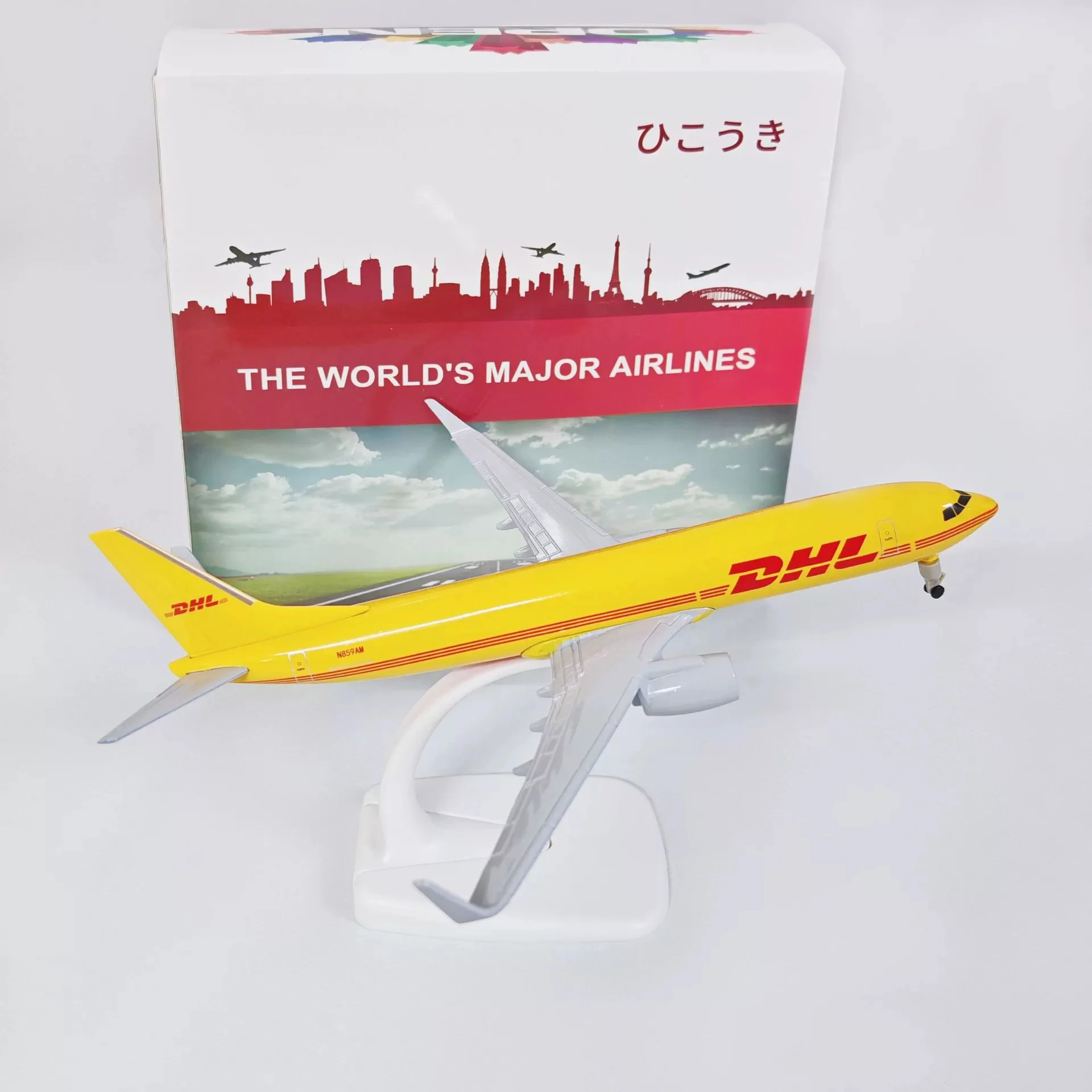 B737 737 Airlines Airplane Model DHL 20cm Alloy Metal Diecast Air Plane Model Aircraft Airplanes Decoration