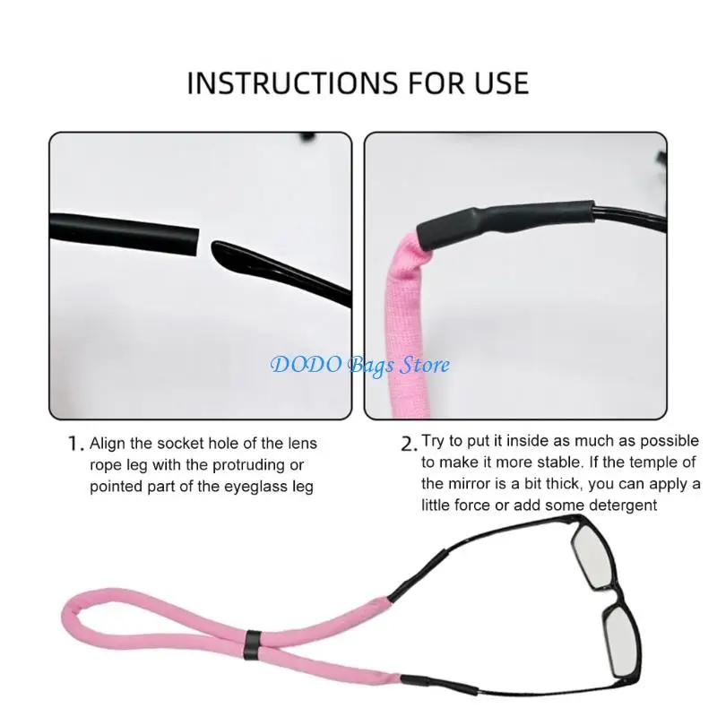 

Multipurpose Elastic Glasses Straps Colorful Neck Cord for Boating Diving Water Activity