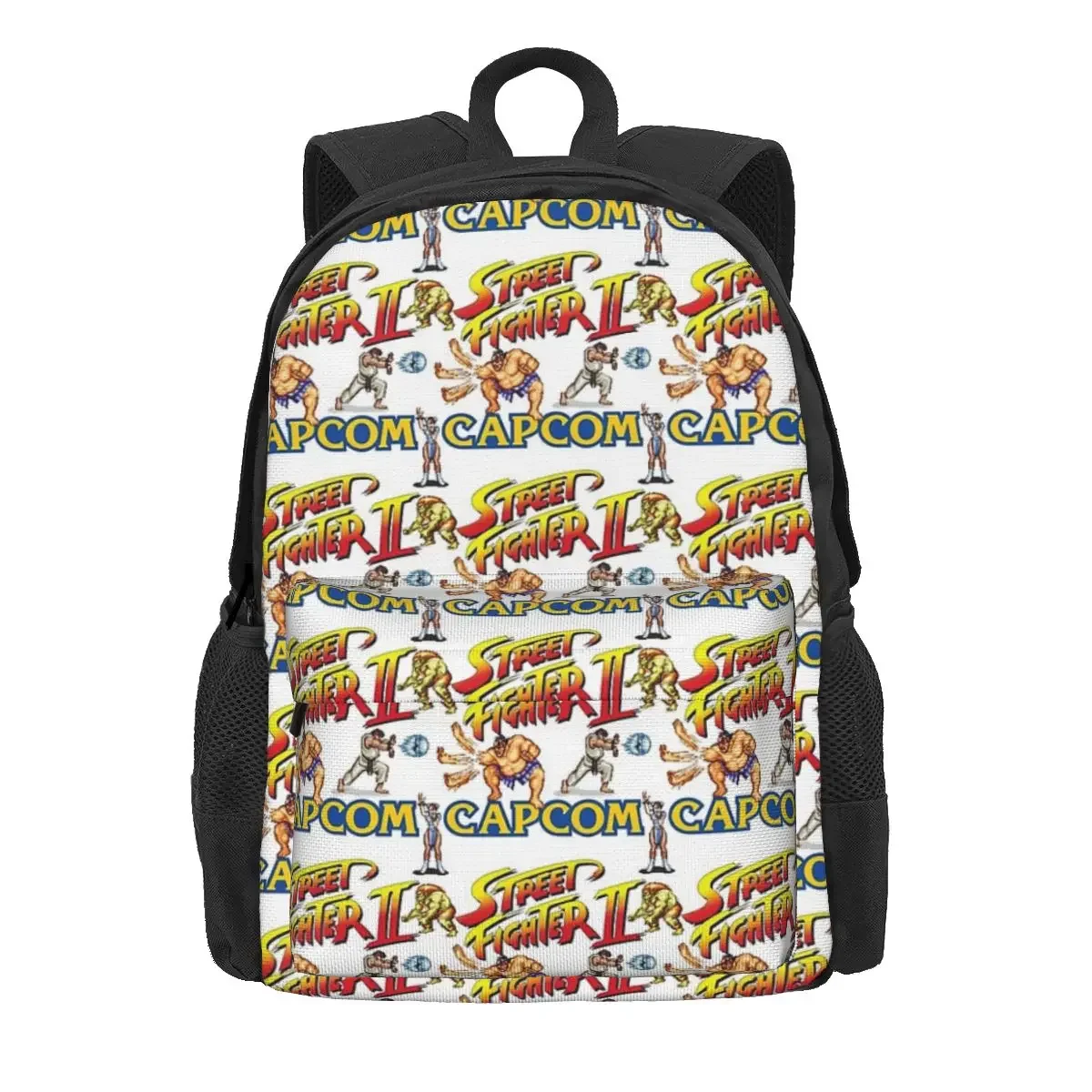 Straßen kämpfer 2 Turbo Muster Rucksäcke Bücher tasche Studenten Schult aschen Cartoon Kinder Rucksack Reise Rucksack Umhängetasche