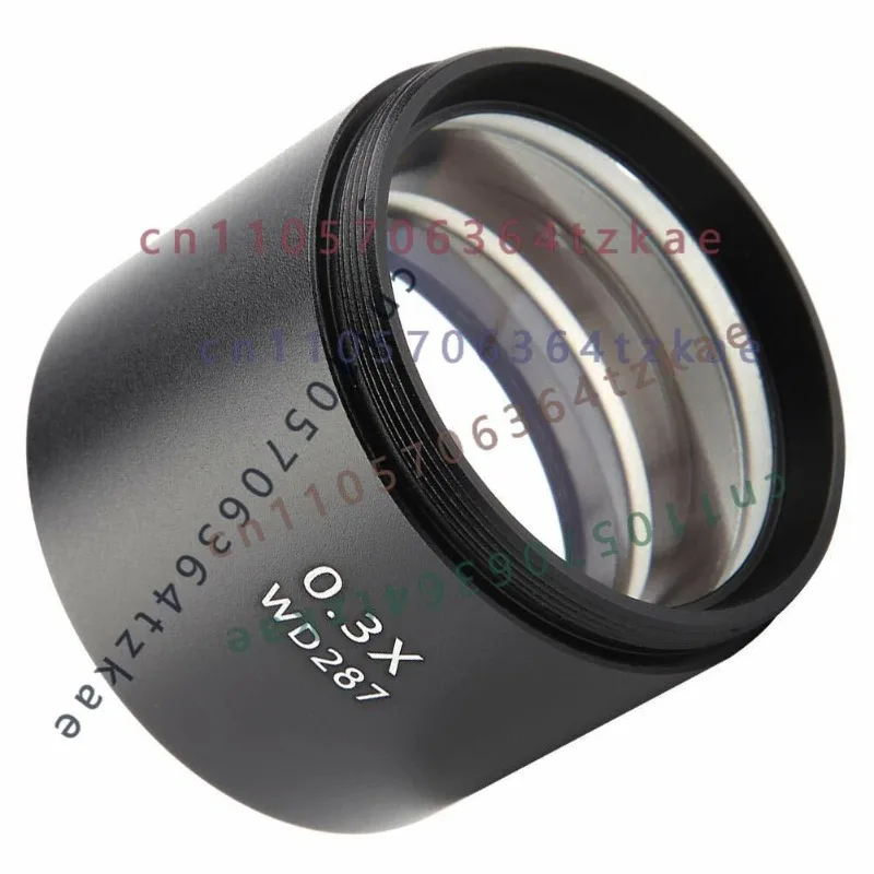 Stereo Microscope 0.3X Auxiliary Objective Barlow Lens 1‑7/8