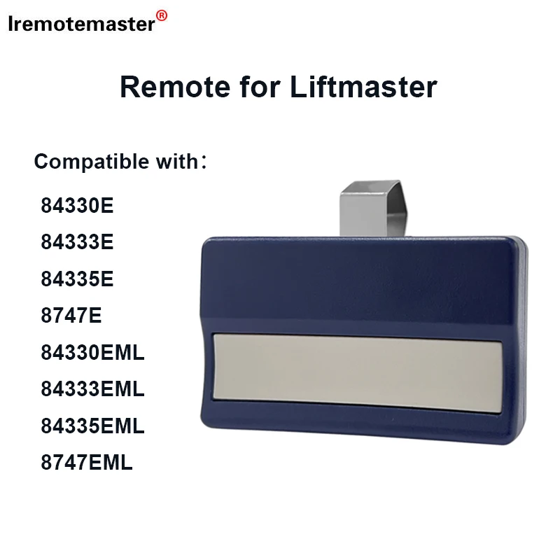 For LiftMaster 84330E 84333E 84335E 84335EML 94335E 94335EML C940 C943 C945 CM842 CM844 Garage Door Remote Control 433.92MHz