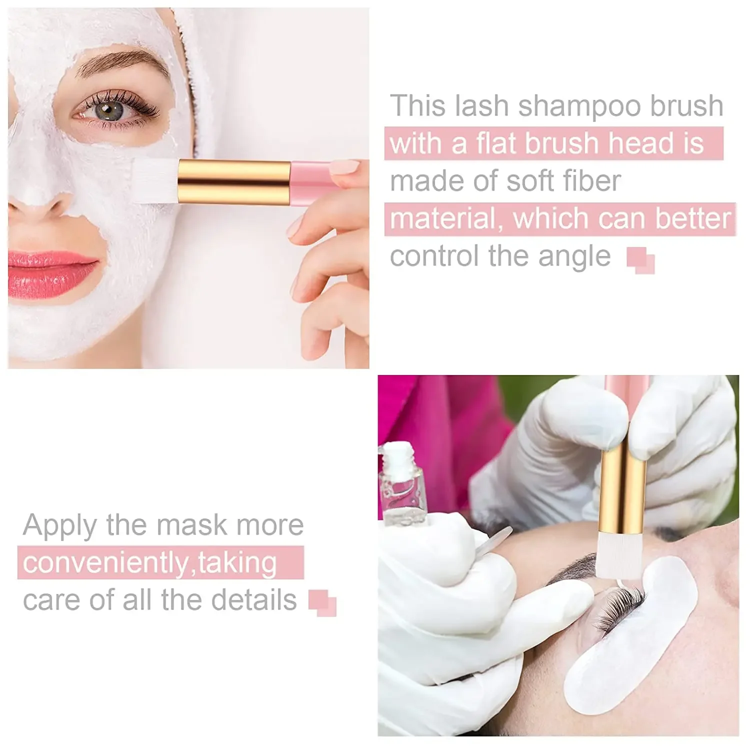 まつげ洗浄眉毛ブラシ鼻毛穴黒ずみ除去ディープラッシュシャンプークリーンブラシプロフェッショナルまつげエクステンションツール