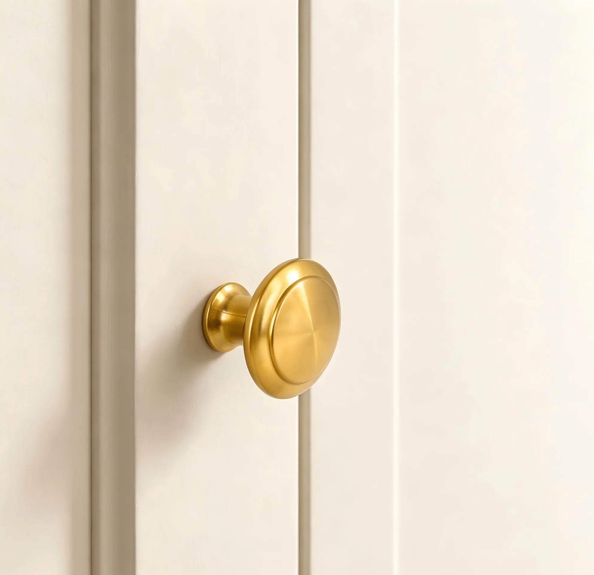 8Pcs Golden Zinc Alloy Round Cabinet Knob Single Hole Simple Drawer Pull Knob for Wardrobe Cupboard Furniture Door image 5