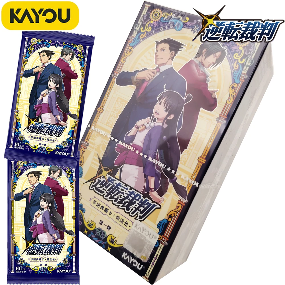 New Original KAYOU Game Ace Attorney Collection Card Cartoon Fashion Unique Design Character Exquisite Cards Kids Hobbies Gifts