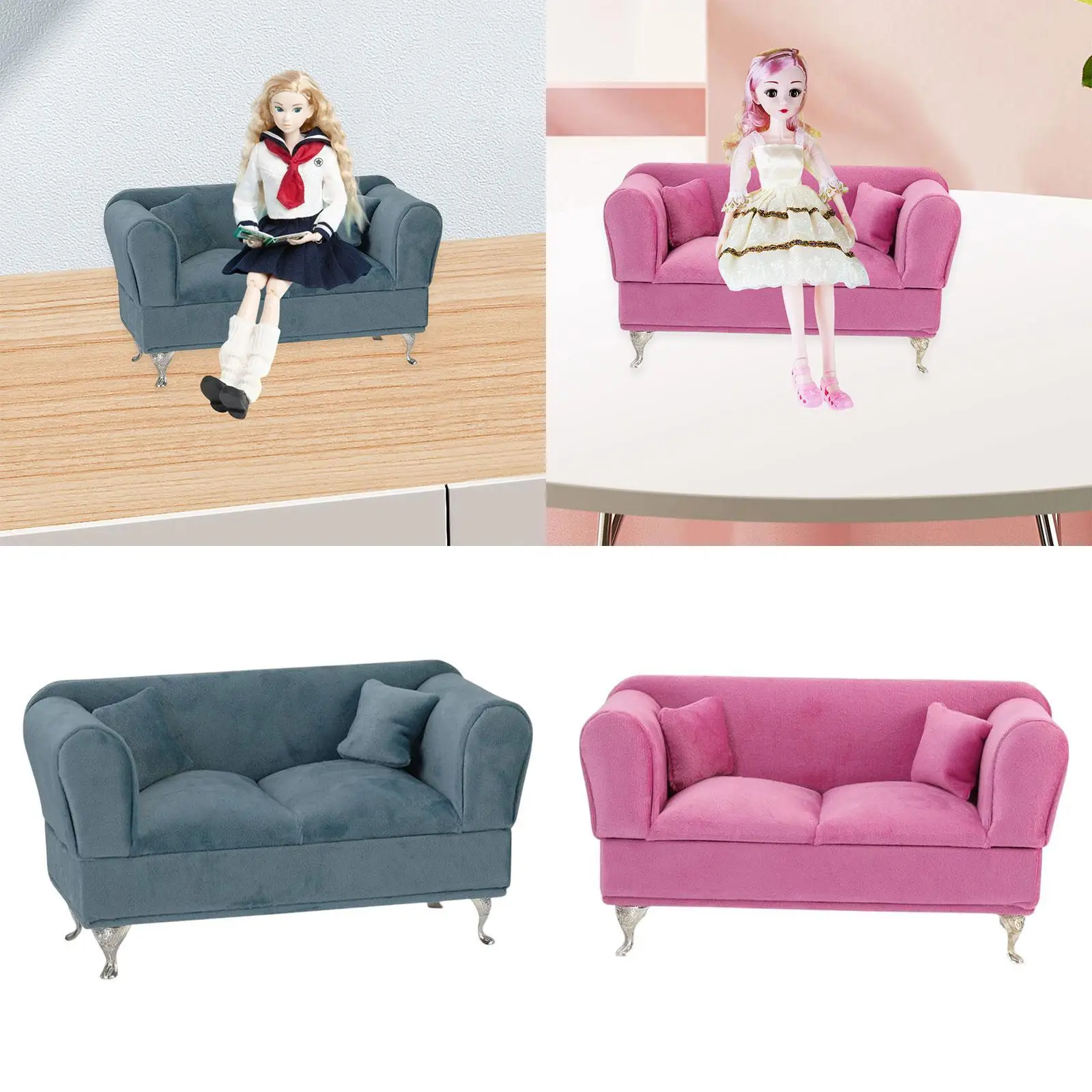 

Jewelry Box Dustproof Fashion 1:6 Dollhouse Sofa Jewelry Storage Case for Necklace Cufflinks Brooch Bracelet Birthday Gift