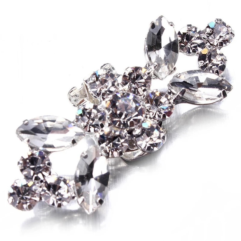 คลิปหนีบรองเท้าประดับคริสตัลพลอยเทียมสำหรับเจ้าสาวใน RISE-2Pair สำหรับงานแต่งงาน