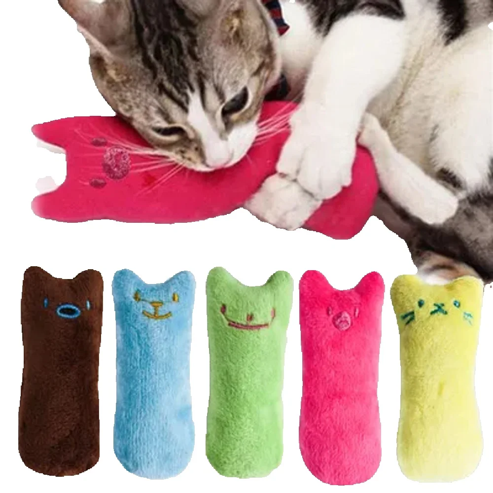 Teeth Grinding Catnip Toys Funny Interactive Plush Cat Toy Pet Kitten Chewing Vocal Toy Claws T... product image