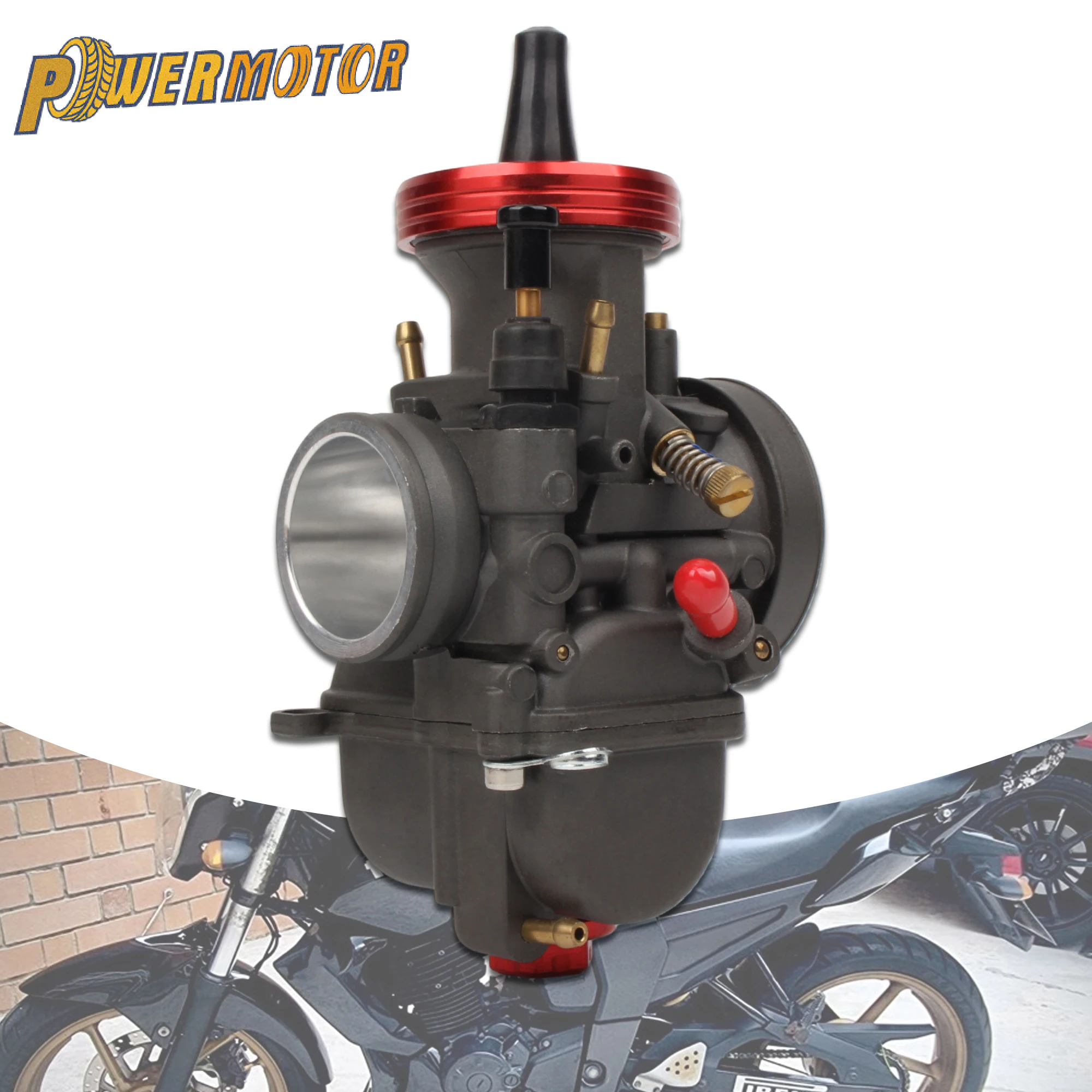 

Motorcycle PWK CNC Round Head Carburetor 28 30 32 34mm For 75-250cc KTM Yamaha Honda Pit Bike Enduro Accessories