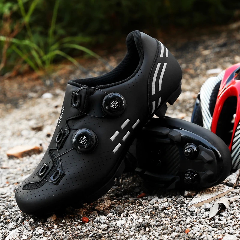 Hochwertige Fahrradschuhe Herren SPD selbstsichernde Rennrad-Sportschuhe Damen MTB Mountain rutschfeste Fahrradschuhe 36-47 – Detail 16