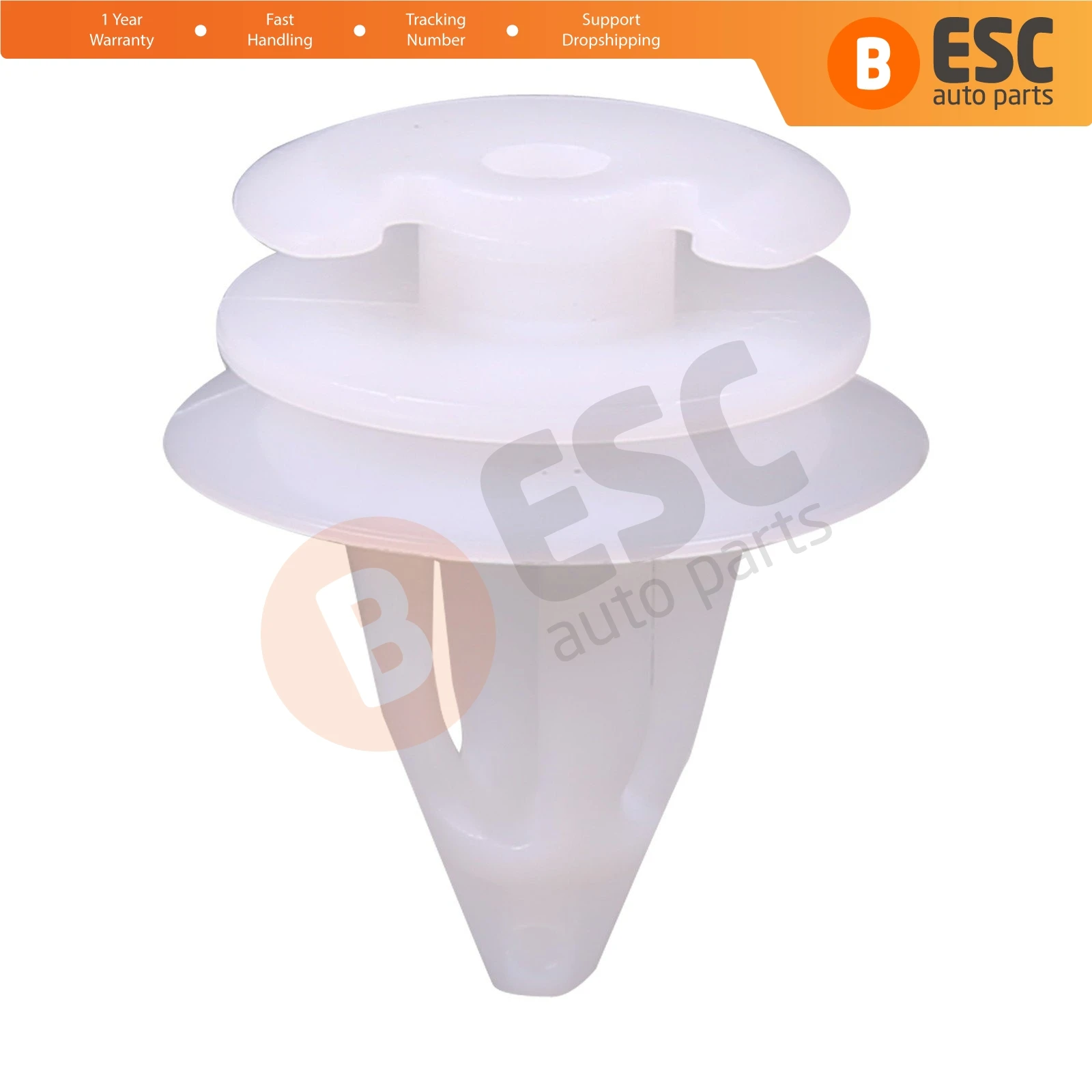 ESC ECF2501 10 Pieces Door Trim Panel Retainer  White for BMW and Ford : 51411973500