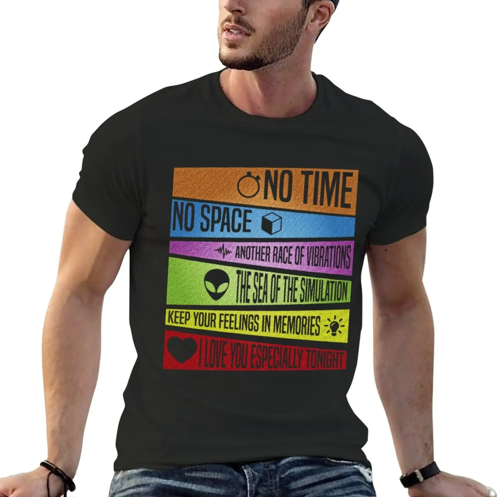 New Franco Battiato No Time No Space Fitted \t \t \t T-Shirt graphic t shirt quick drying shirt heavyweight t shirts for men