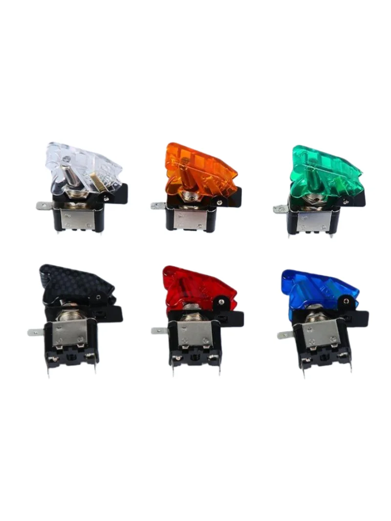 ASW07 rocker switch power switch DC12V 20A toggle switch with light and cover suitable for car modification, etc