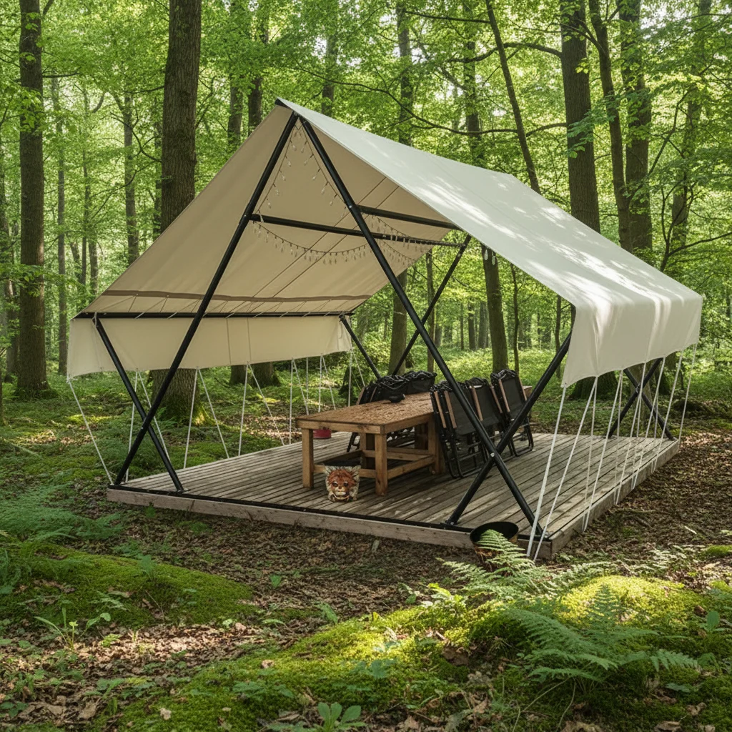 

Waterproof Sun Shade Shelter Awning Tarp for Outdoor Camping Beach Tent Canopy Oxford with China Manufacture Direct Sale