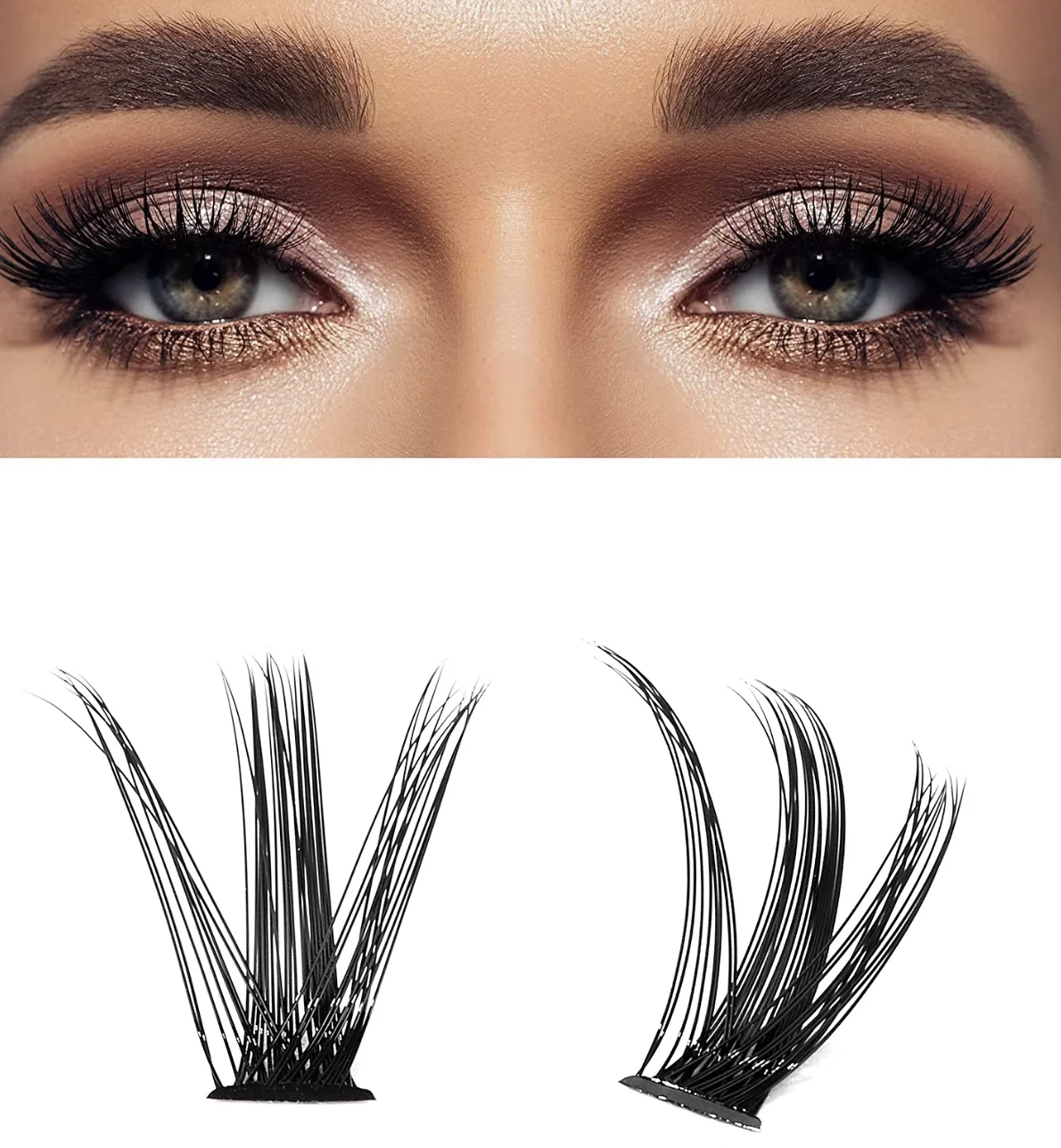 Individual Cluster Lashes Faux Mink Premade Volume Fan Eyelash Extension Heat Bonded Cluster Lash Self-grafting Supplies