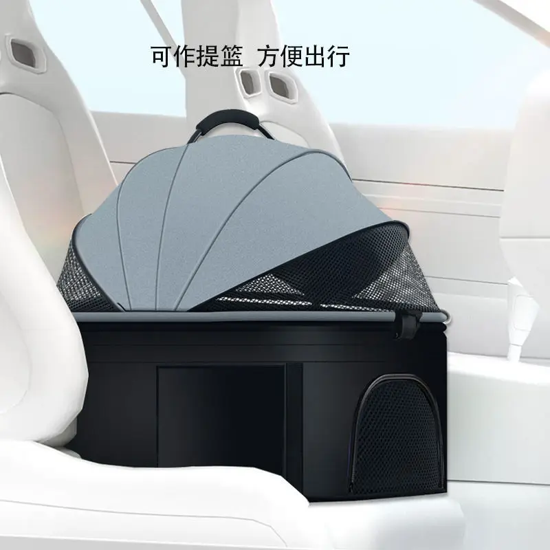 ขายส่งพับสัตว์เลี้ยงสุนัขรถเข็นเด็กหรูหราสุนัขขนาดเล็ก Travel Cart เดินจับสุนัขรถเข็นเด็กแมวรถเข็นกระเป๋า
