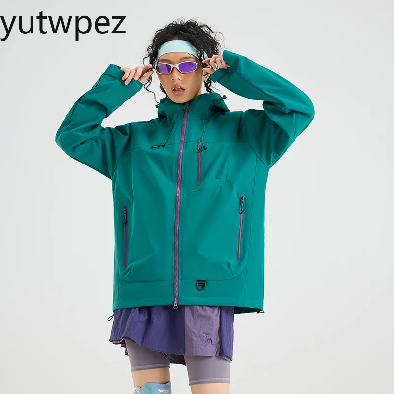 

Outdoor Sport Windbreaker UPF50+ Unisex Rain Coat Cycling Hiking Camping Trekking Mountaineering Waterproof Hardshell Jackets