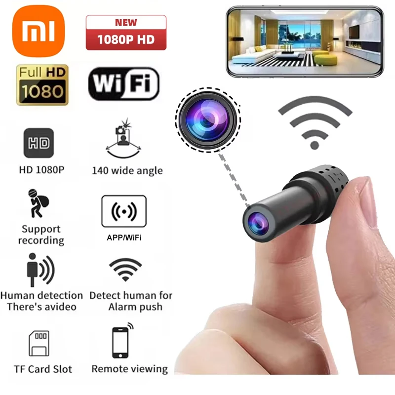 mini camera hd 1080p filmadora wifi protecao de seguranca vigilancia do bebe video gravador de audio ip cam casa inteligente novo xiaomi x14 01