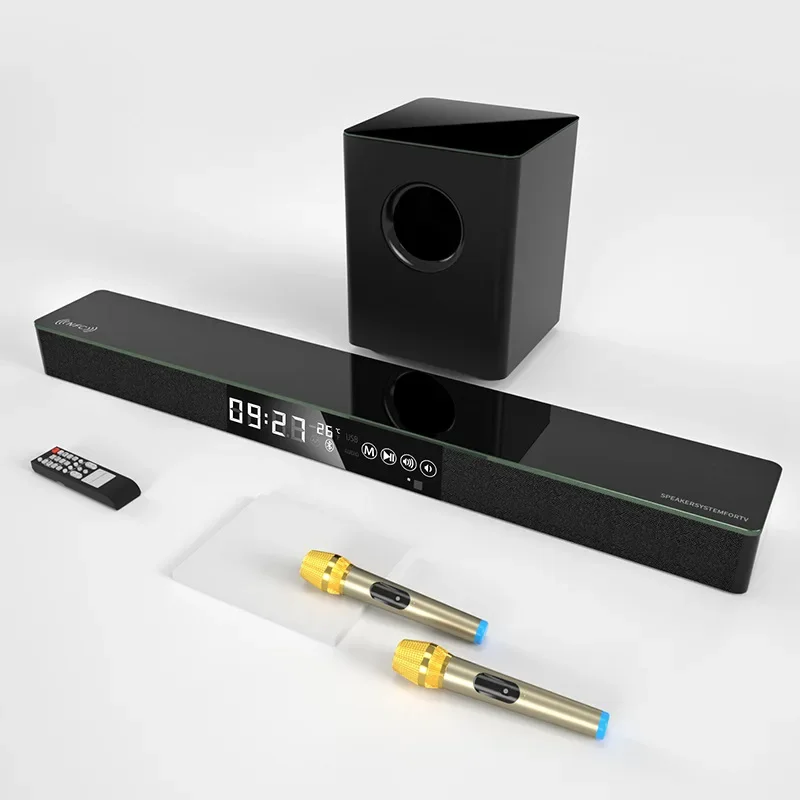 

New Arrival Blue-tooth TV Soundbar Living Room Surrounded Karaoke Home Theater Sound System