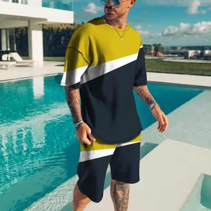 

3d Printed Men T-irt Set Men Faion Casual Women Short Tshirt Set Comfortable Breathable Kdi Tshirt Clothes Set Men Tracksuit Set