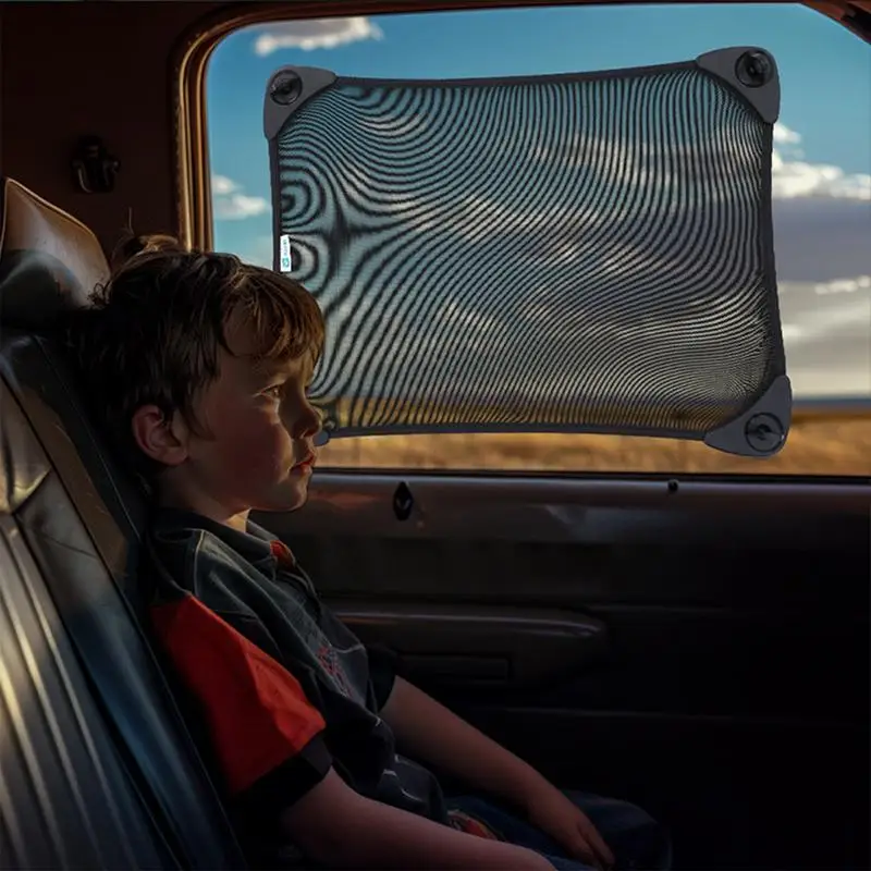 

Car Side Window Sunshade Car Window Curtains For Toddler Protection Adjustable Mesh Auto Seat Sunshade For Pets Passengers Women