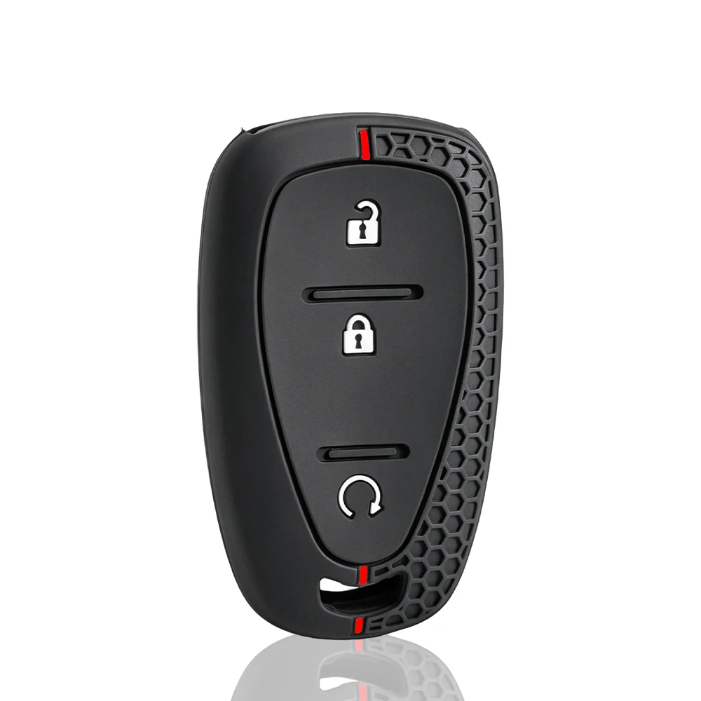 For Chevrolet Malibu Blazer Traverse Seeker Onix Equino Volt Bolt Trax Orlando Cruze Spark Sonic Silicone Car Key Case Cover view 3