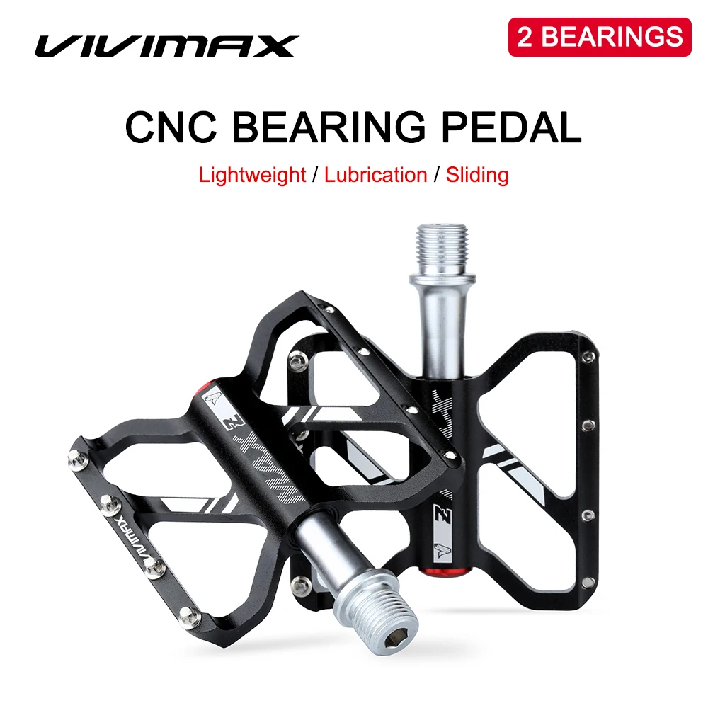 VIVIMAX 807 ROAD Bike Aluminum Alloy Pedal 2 Independent Bearings Ultra-light Non-Slip Road Bike/Folding Bike Pedal Accessor