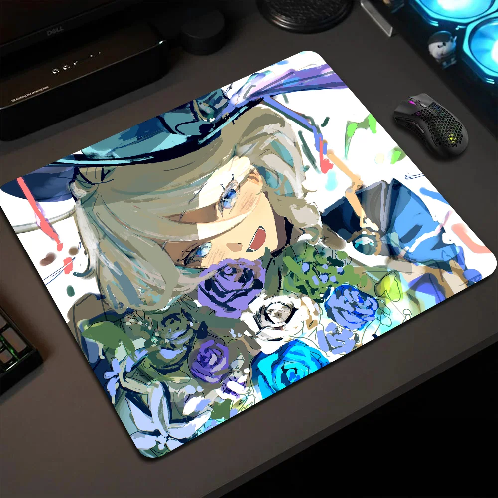 

Furina Genshin Impact Mousepad Small LockEdge Mouse Pad For Gamers Computer Desk Pad Rectangular Anti-slip Rubber