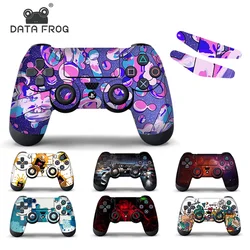 PlayStation 4 PS4 용 데이터 개구리 스킨 스티커 PS4 Pro 슬림 컨트롤러 데칼 액세서리 용 DualShock 보호 커버 스티커