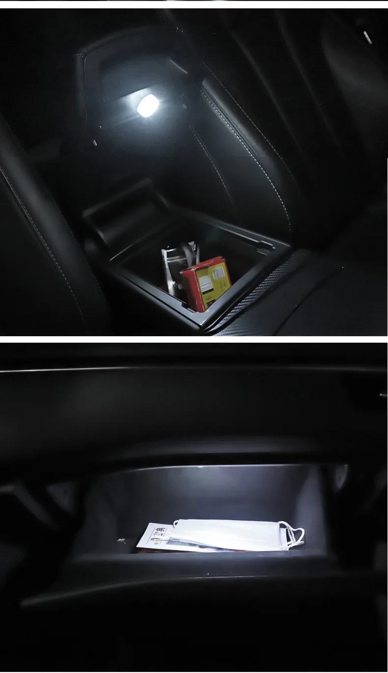 Auto Klein Interieur Touch Schakelaar Licht 5 Led Sensor Dak Leeslamp Plafondlamp 5V Led Touch Sensor Boek Licht 5X5X4Cm