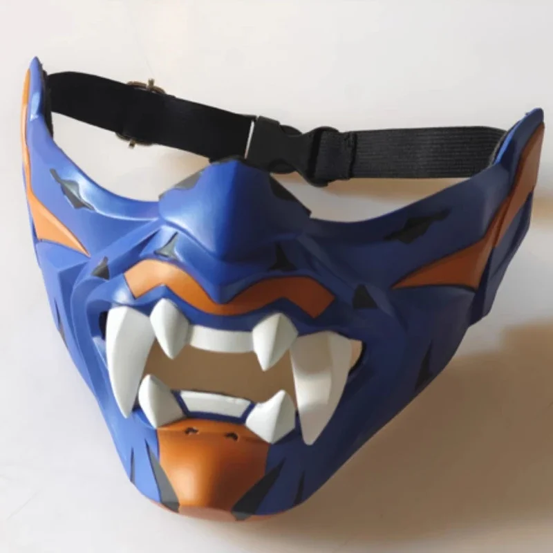 Accesorios de Cosplay, máscaras de media cara, accesorios de juego de rol, máscaras de Anime para Halloween, accesorios de disfraz de fiesta de Anime