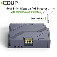 EDUP 150W 3 in 1 Step Up PoE Injector to Starlink V2 with Comprehensive Protection Starlink Standard Actuated adapter Outdoor RV