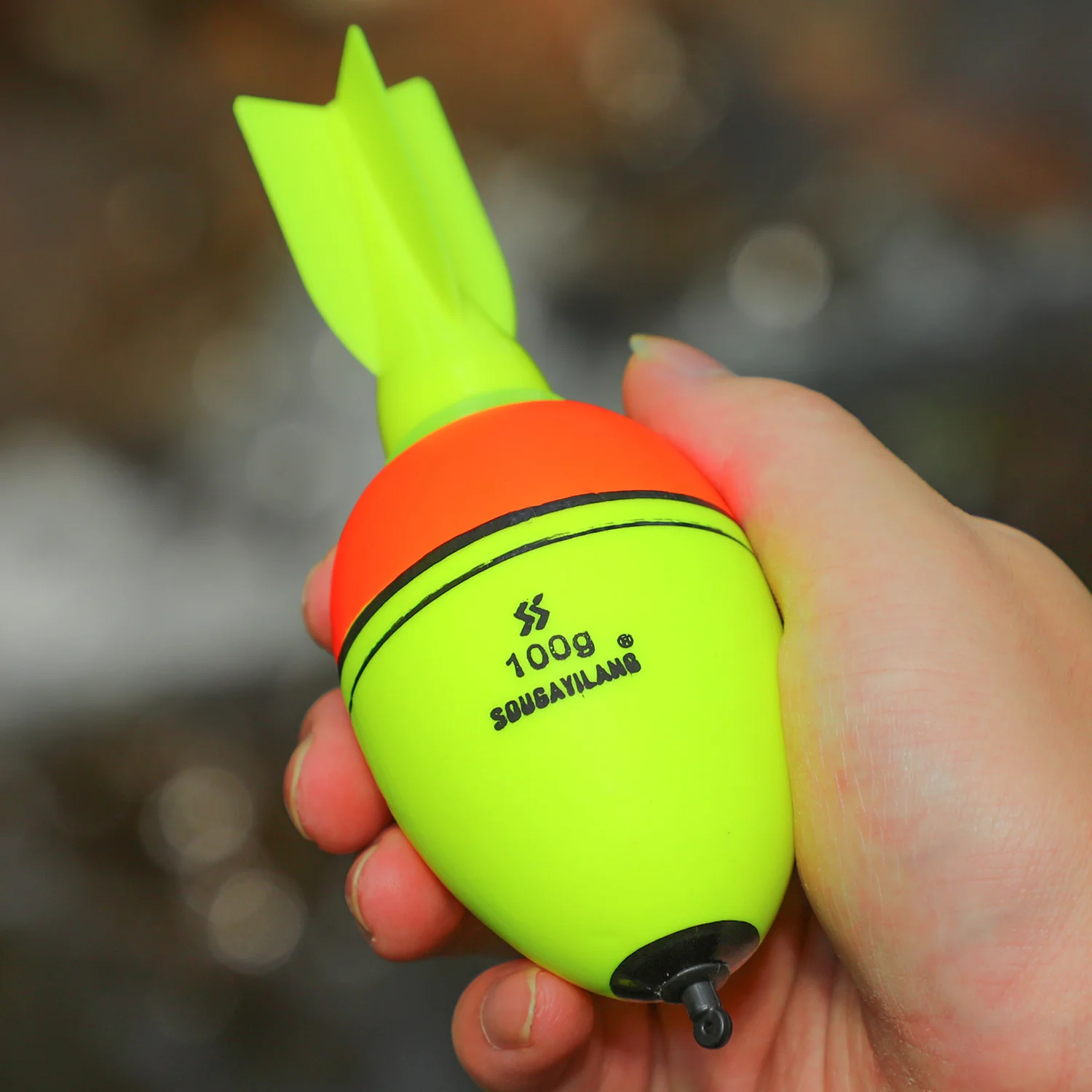 Sougayilang leuchtende Fischschwimmer, Raketenform, 2 Stück, mit 6 Größen – Schaumstoff mit hoher Dichte für 30–100 g Auftriebs-Angelausrüstung ﻿ – Detail 11