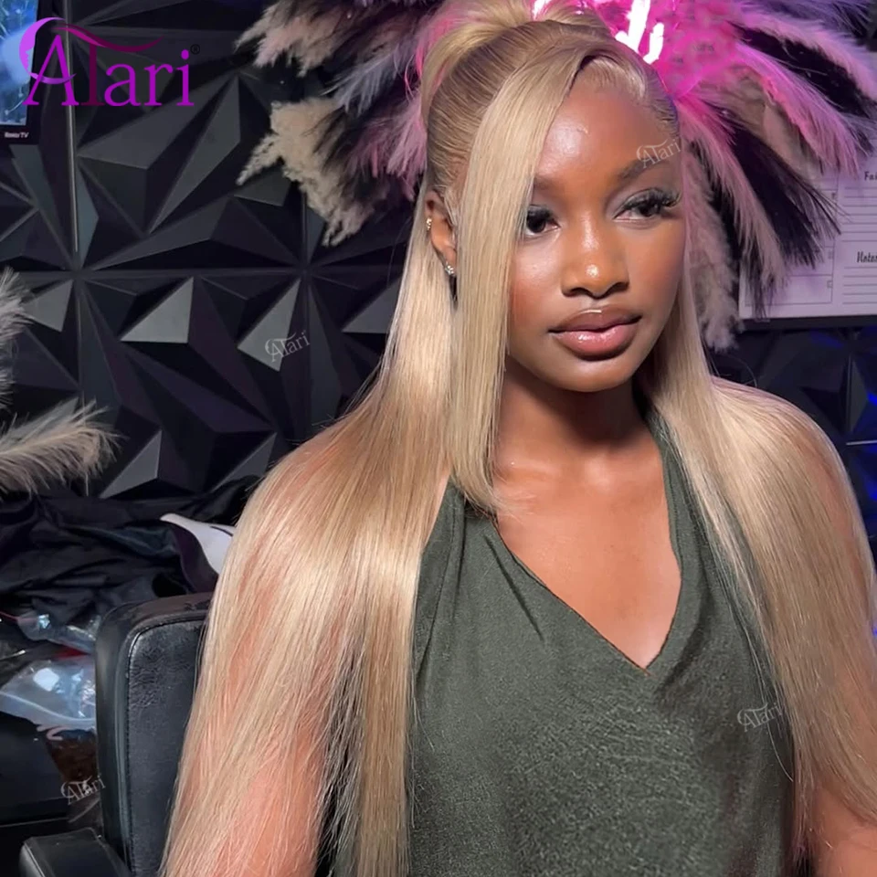 13x6 13x4 White Blonde Body Wave Wig Pre Plucked 5x5 Honey Blonde Human Hair Closure Wigs Transparent Straight Brazilian Wig view 5