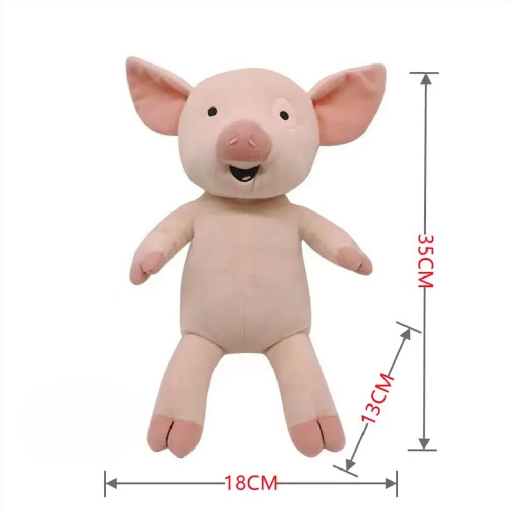 1Pcs Cartoon A Mouse and A Cookies Pink Pig Plush Toy, Toddler Cute Soothing Doll, Perfect Holiday Gift for Infants and Toddlers