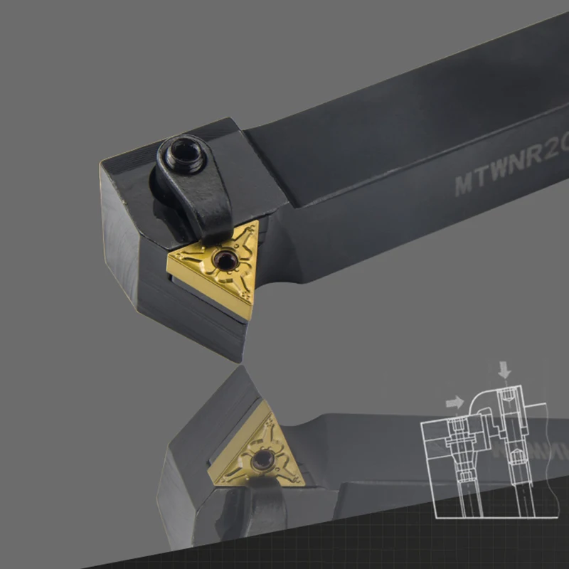 KaKarot External Turning Tool Holder MTWNR1616H16 MTWNR2020K16 MTWNL2525M16 TNMG160408 Carbide Inserts MTWNR Lathe Cutting Tools